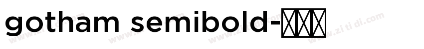gotham semibold字体转换